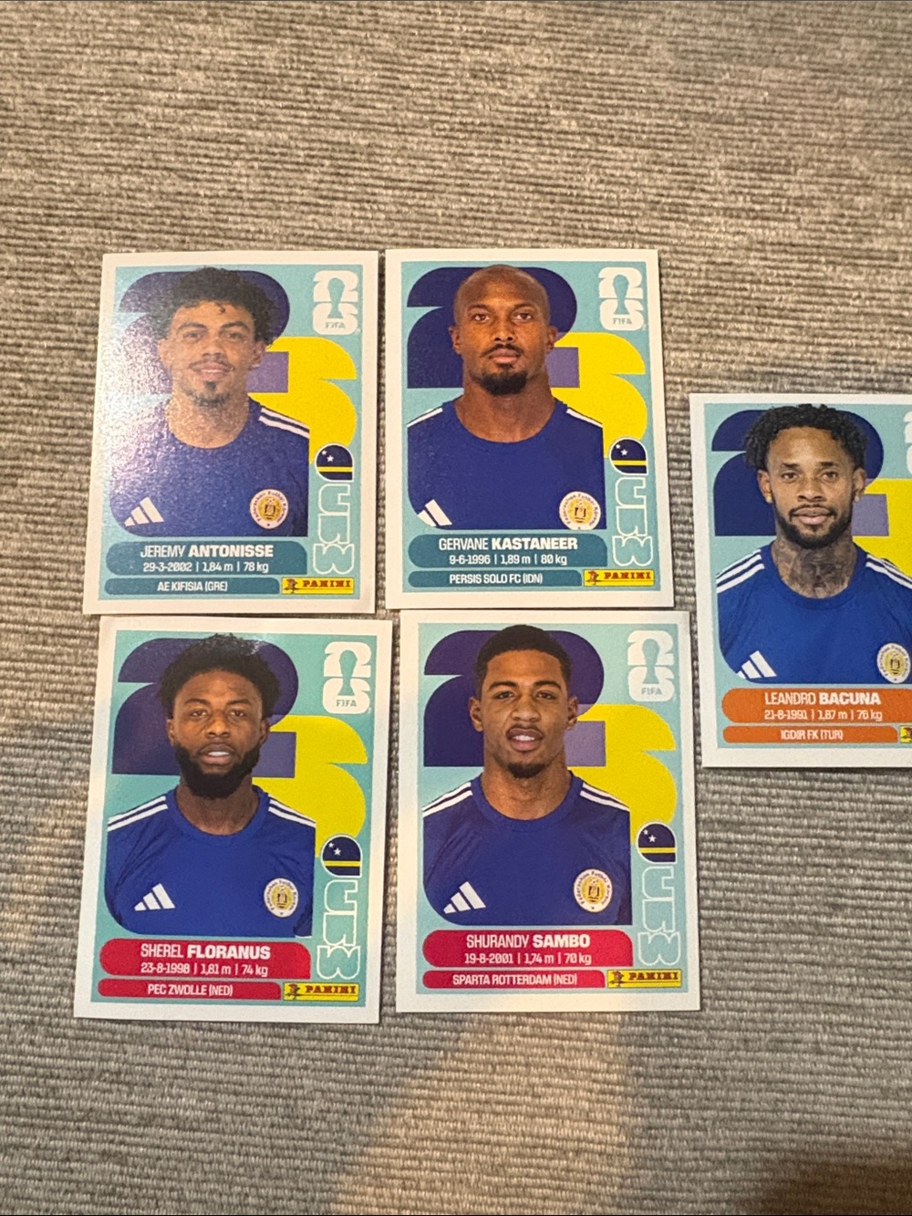 Panini FIFA World Cup 2026 - Curacao Stickers